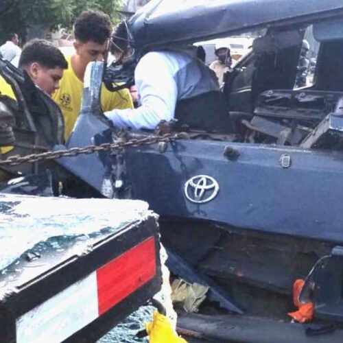 Cinco víctimas en accidente de microbús en Panamericana 🚨: Lee más sobre este incidente… #AccidenteVial Foto: Comandos de Salvamento
