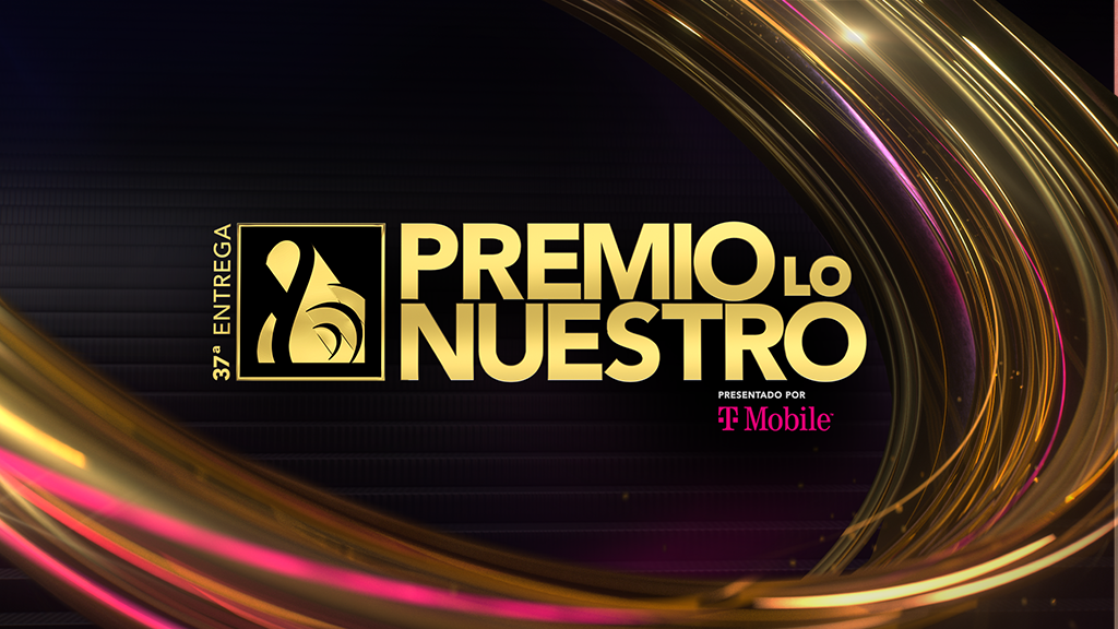 Visual promocional oficial de la 37ª entrega de Premio Lo Nuestro, uso editorial. Fuente: Univision / Premio Lo Nuestro.