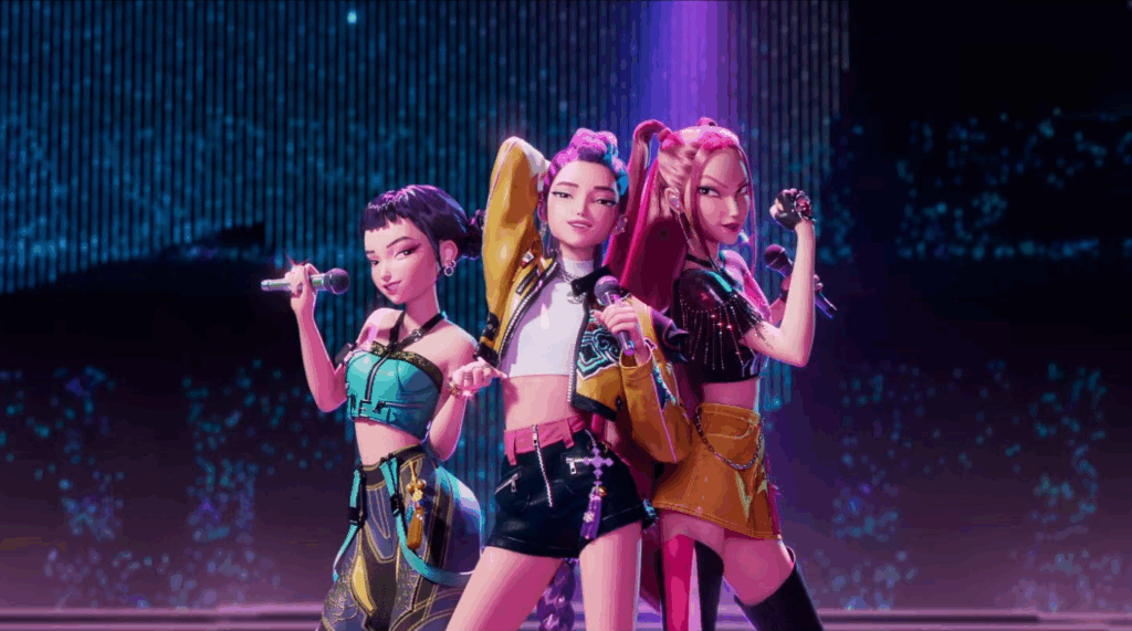 "Demon Hunters" en una de sus presentaciones en vivo, mostrando su energía y estilo único. Foto: Agencia de K-Pop. Foto: Sony Picture Animation K-pop Demon Hunters ?