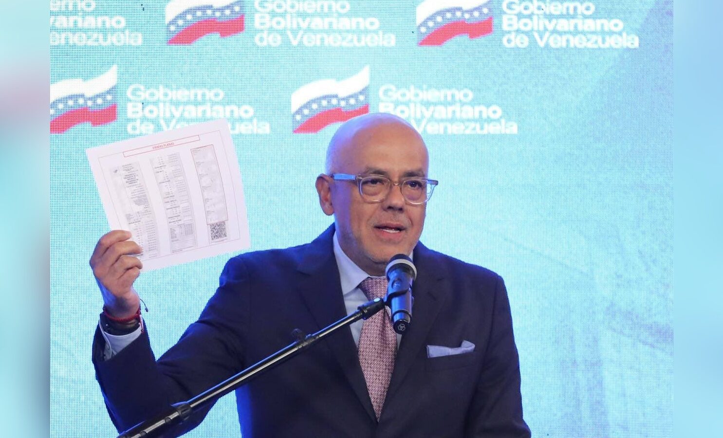 Jorge Rodríguez, presidente de la Asamblea Nacional de Venezuela, ha lanzado una dura advertencia. Foto: AN.