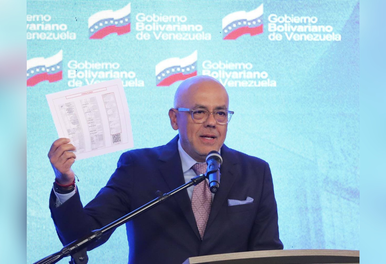 Jorge Rodríguez, presidente de la Asamblea Nacional de Venezuela, ha lanzado una dura advertencia. Foto: AN.