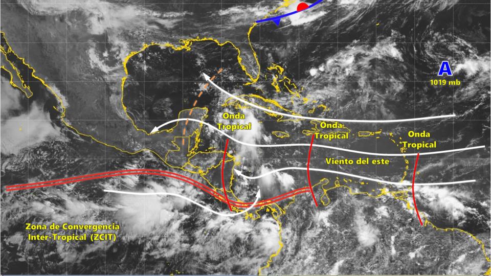 Imagen ilustrativa de lluvias y tormentas en El Salvador debido a la Onda Tropical. Foto: MARN.