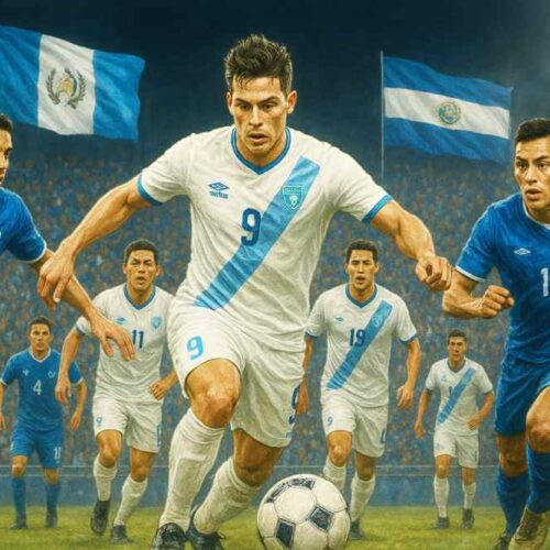 Guatemala vs El Salvador no es solo un partido. Es un clásico regional que ha escrito capítulos memorables en la historia del fútbol centroamericano. Ilustración IA