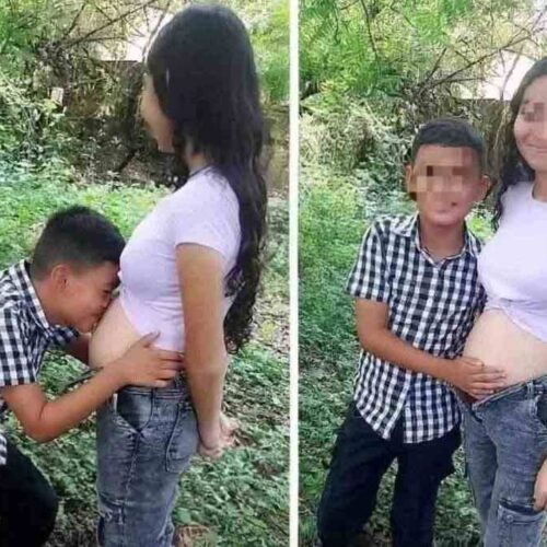 Imagen viral de supuestos "papás de 11 años" es falsa, pero refleja un problema real: miles de niñas en Latinoamérica enfrentan embarazos forzados. La desinformación oculta crisis sociales urgentes. Foto: redes sociales