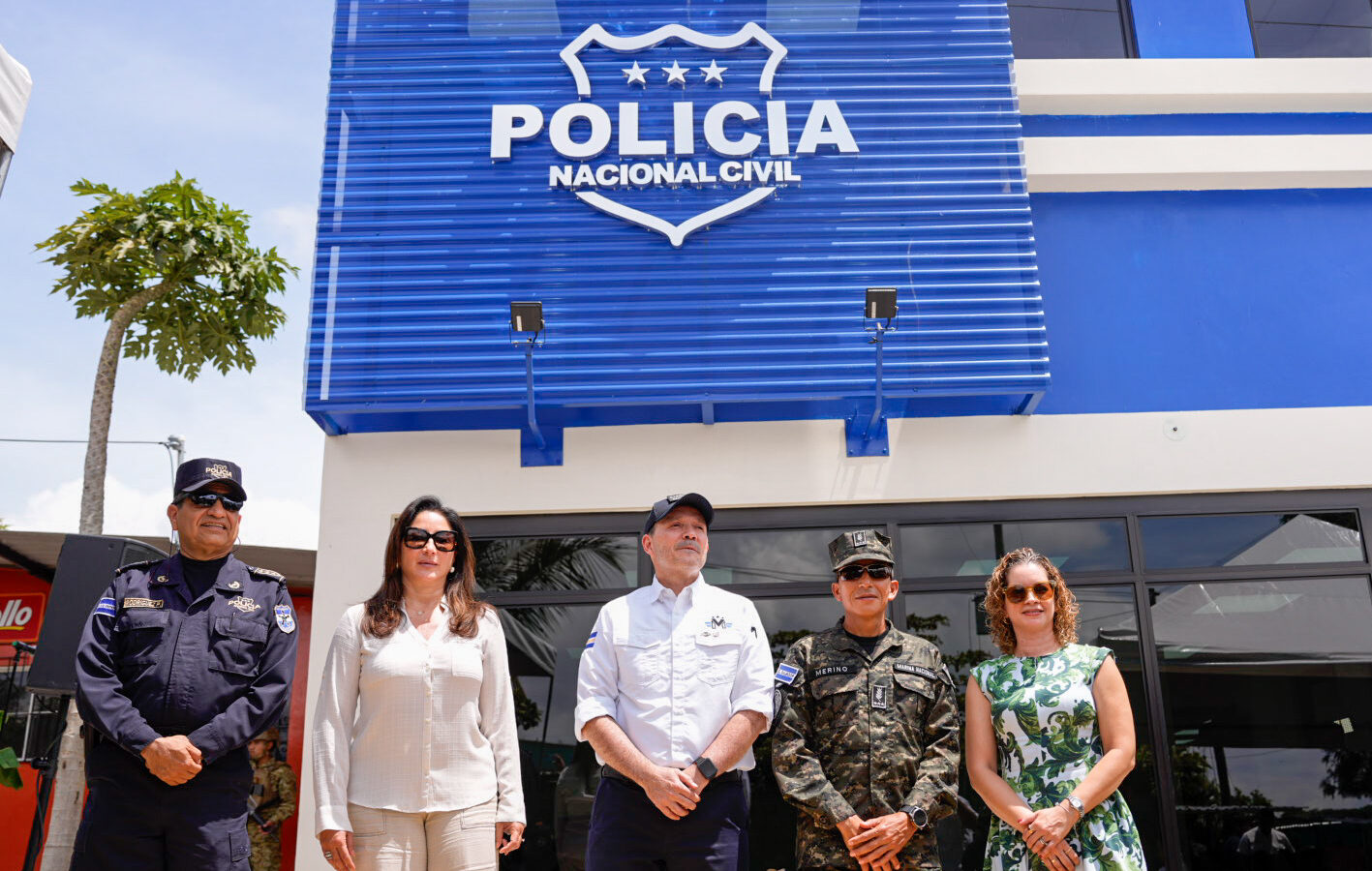 Inauguran estación policial en La Campanera, Soyapango, parte del plan de seguridad. Foto: Cortesía.