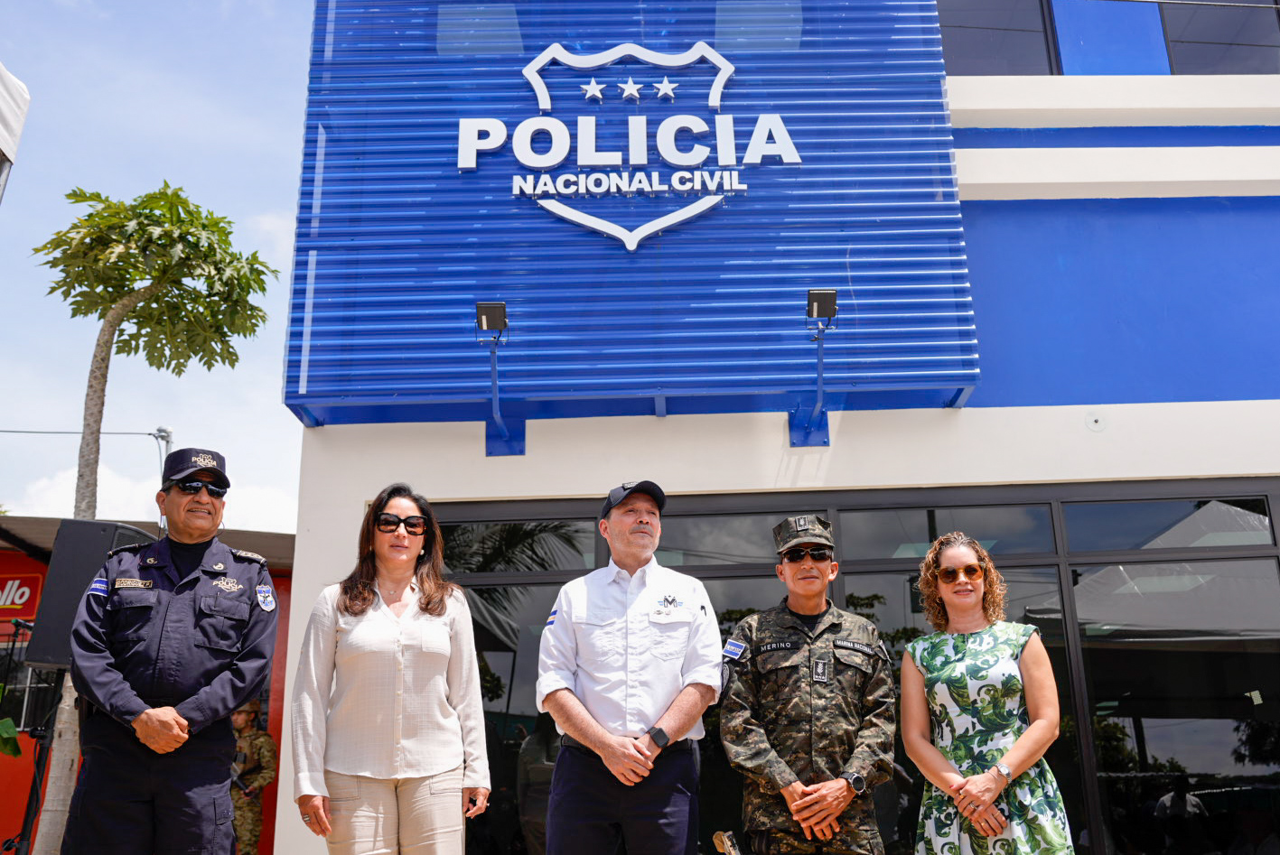 Inauguran estación policial en La Campanera, Soyapango, parte del plan de seguridad. Foto: Cortesía.