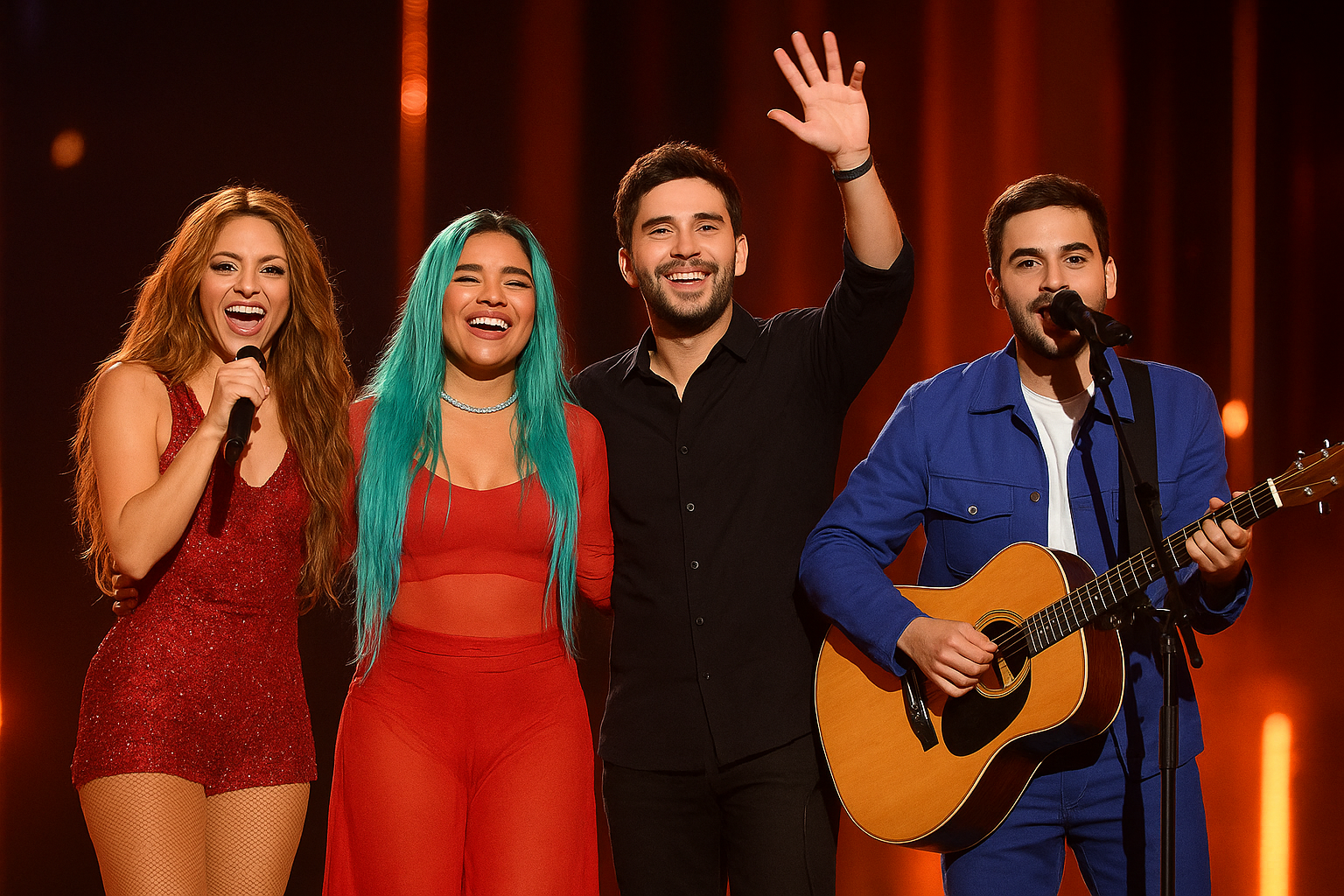 Shakira, Karol G y Morat brillaron en los Premios Juventud 2025, llevando el talento colombiano a lo más alto. Foto: Ilustración