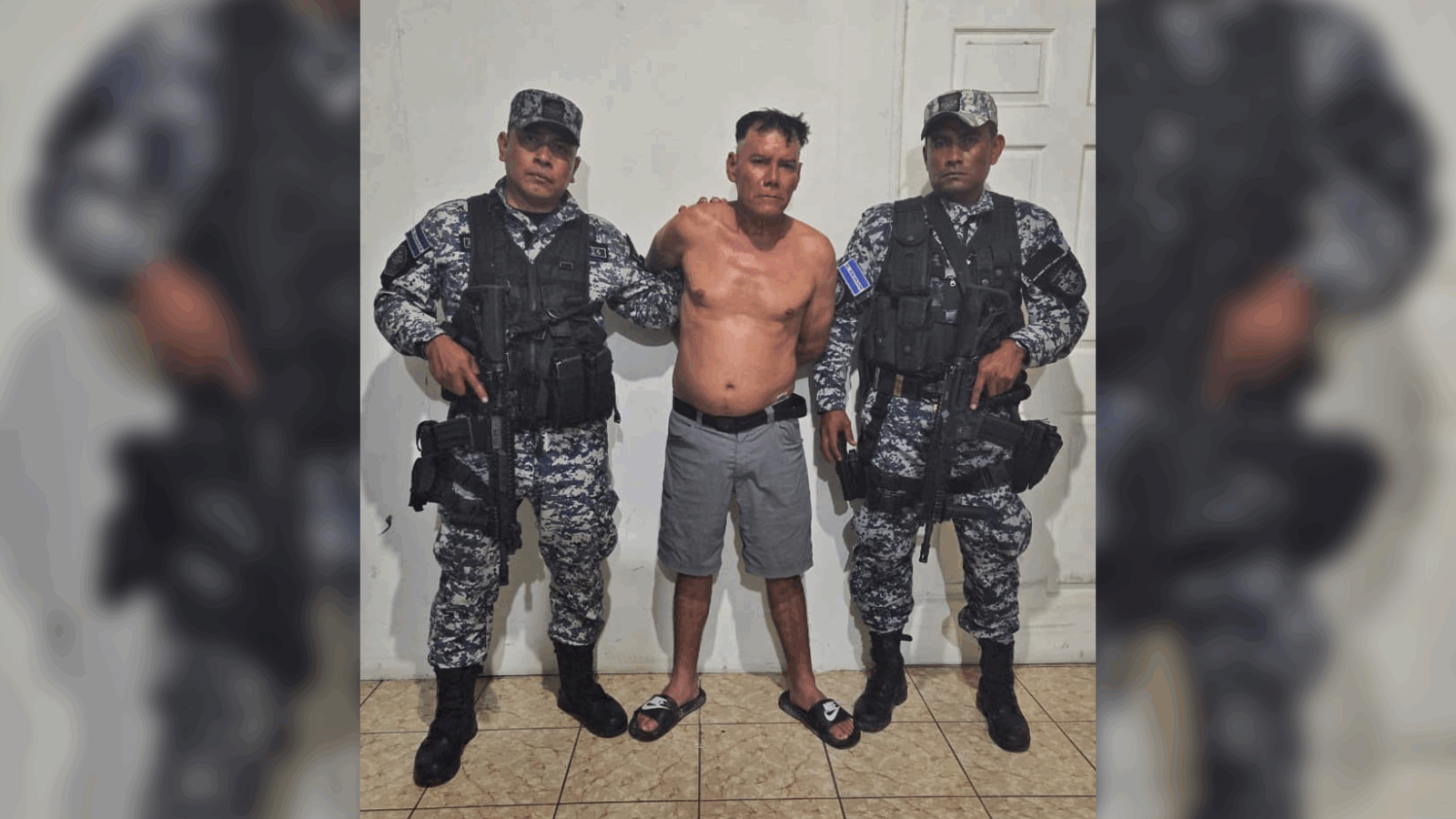 Juan Elías Mardoqueo González Quevedo, detenido por apuñalar a un hombre en Santa Cruz Michapa, Cuscatlán. Foto: @PNCSV.