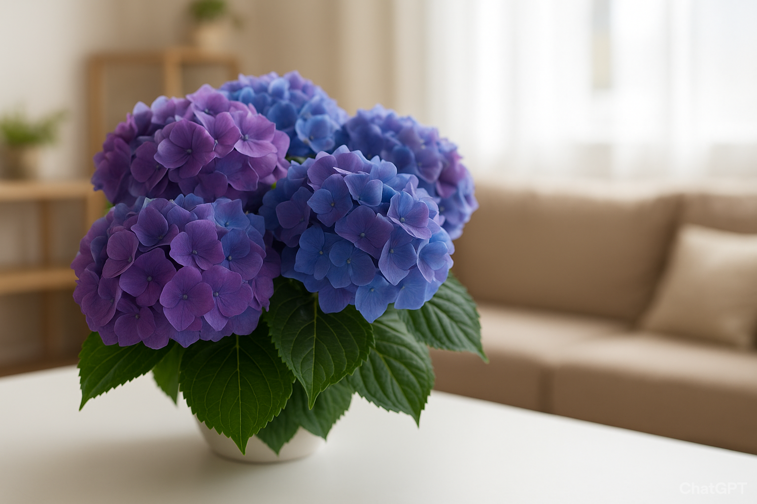 La hortensia, aunque hermosa, puede atraer energía negativa dentro del hogar según el Feng Shui. Foto: Ilustración.