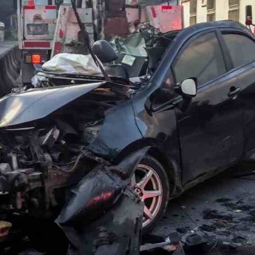 Se espera un informe técnico de la División de Tránsito Terrestre en las próximas 48 horas, tras el accidente en la Troncal del Norte. Cortesía.