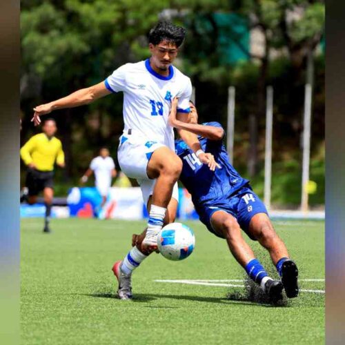 Hubo celebración de La Selecta tras vencer 1-0 a Nicaragua en los Juegos Centroamericanos 2025 en Guatemala. Foto: INDES