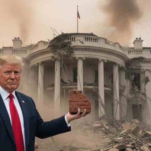 Escombros del Ala Este de la Casa Blanca, demolida para construir un salón de baile, podrían ser vendidos por el presidente Trump como souvenirs, publicó en X Chris D. Jackson, presidente del Partido Demócrata del Condado de Lawrence, Tennessee.