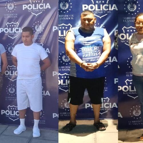 La Fiscalía General de El Salvador capturó a pandilleros del Barrio 18 acusados de extorsión y otros delitos. Foto: @FGR_SV