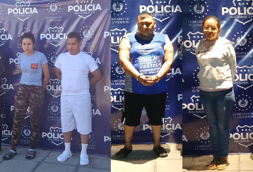 La Fiscalía General de El Salvador capturó a pandilleros del Barrio 18 acusados de extorsión y otros delitos. Foto: @FGR_SV