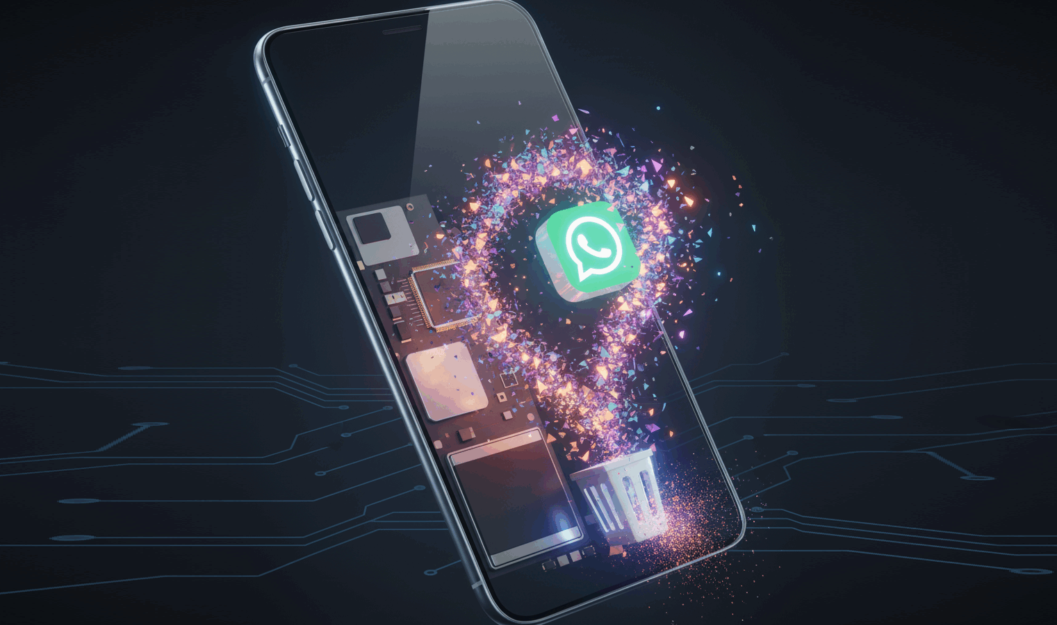 Eliminar archivos innecesarios de WhatsApp ayuda a liberar espacio y mejorar el rendimiento de tu móvil. Foto: Ilustración.