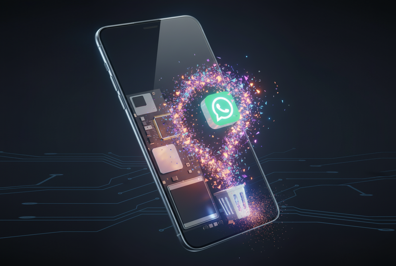 Eliminar archivos innecesarios de WhatsApp ayuda a liberar espacio y mejorar el rendimiento de tu móvil. Foto: Ilustración.