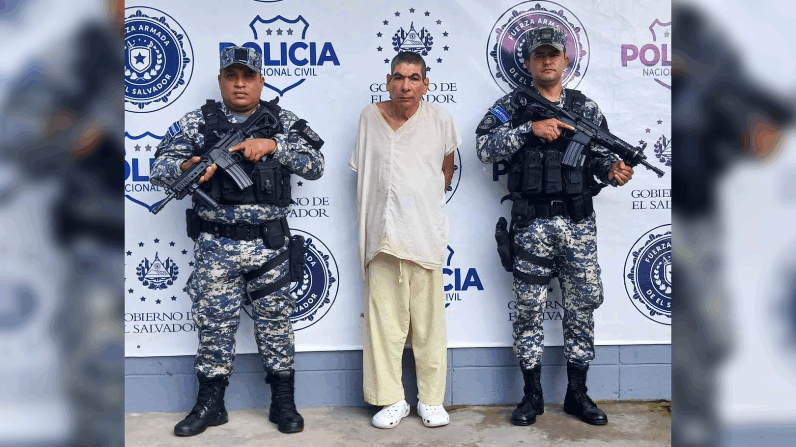 Otto Oswaldo López, alias "Camello", extorsionista de la MS13, capturado en Soyapango. Foto: @PNCSV.
