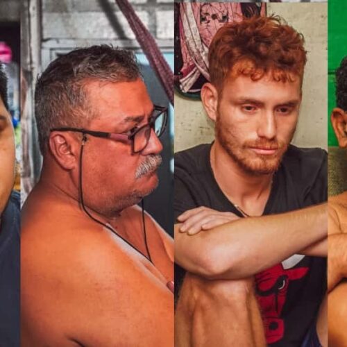 Agentes de la PNC y la Fiscalía durante el operativo que resultó en 27 capturas por narcotráfico en San Salvador y Ahuachapán. Foto: FGR