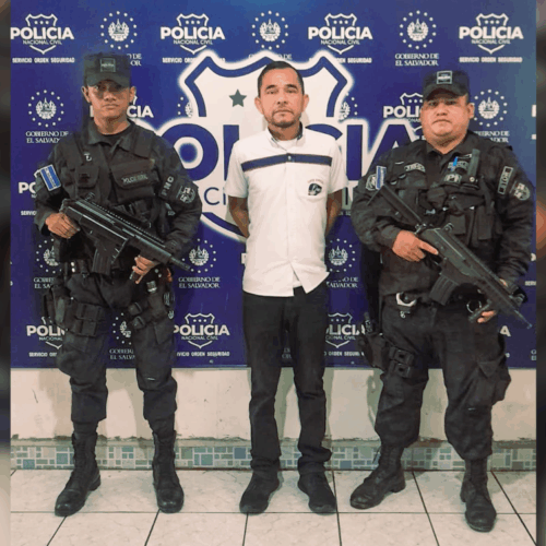 Filadelfo Alberto Álvarez, conductor de la ruta 304, detenido por apuñalar a un motorista de la ruta 324 en La Unión. Foto: PNC