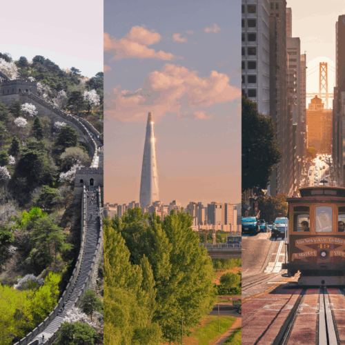 Shenzhen, Tokio, San Francisco, Pekín y Seúl son las ciudades más avanzadas tecnológicamente. Foto: Unplash / (Weichao Deng), (Atul Vinayak), (Atul Vinayak), (Sean Robertson), (Minku Kang)