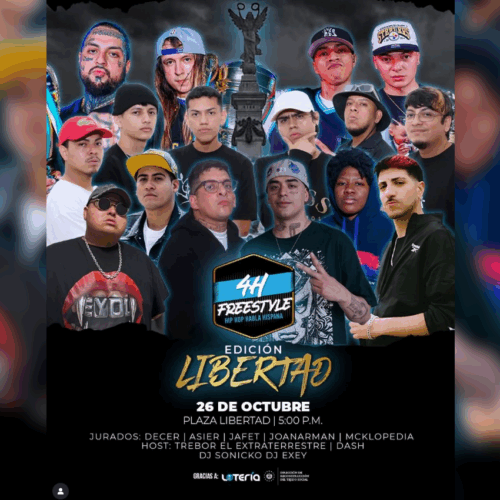 4H Freestyle Edición Libertad: el hip hop salvadoreño hace historia el 26 de octubre. Foto: Cortesía.