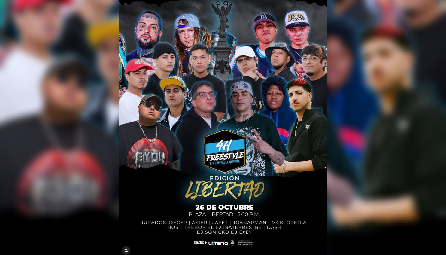 4H Freestyle Edición Libertad: el hip hop salvadoreño hace historia el 26 de octubre. Foto: Cortesía.