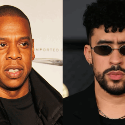 Jay-Z defendió a Bad Bunny tras las críticas por su show en el Super Bowl 2026, destacando su éxito global. Foto: Wikimedia Commons (Joella Marano) / @badbunnypr