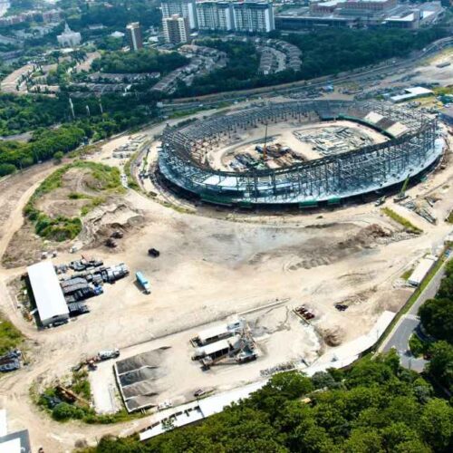 El Nuevo Estadio Nacional de El Salvador avanza a "paso firme" según el presidente de INDES, Yamil Bukele, quien destacó la importancia de esta moderna infraestructura para el desarrollo del fútbol nacional. Conoce todos los detalles del megaproyecto. Foto: Yamiñ Bukele / X