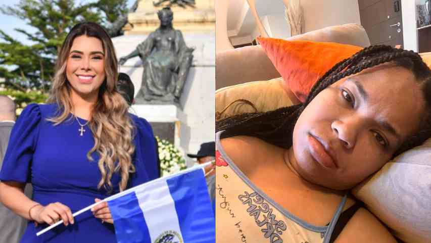 Imagen ilustra el conflicto entre la diputada Marcela Villatoro y la creadora de contenido Abigail Guerra, donde las redes sociales se convirtieron en escenario de ataques que desafían normas éticas y legales en El Salvador. Fotos tomadas de redes sociales.