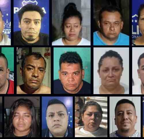 Autoridades exhiben los objetos incautados a una red de carteristas liderada por nicaragüenses, que operaba en buses del transporte público de El Salvador. Foto: Gabinete de Seguridad Ampliado