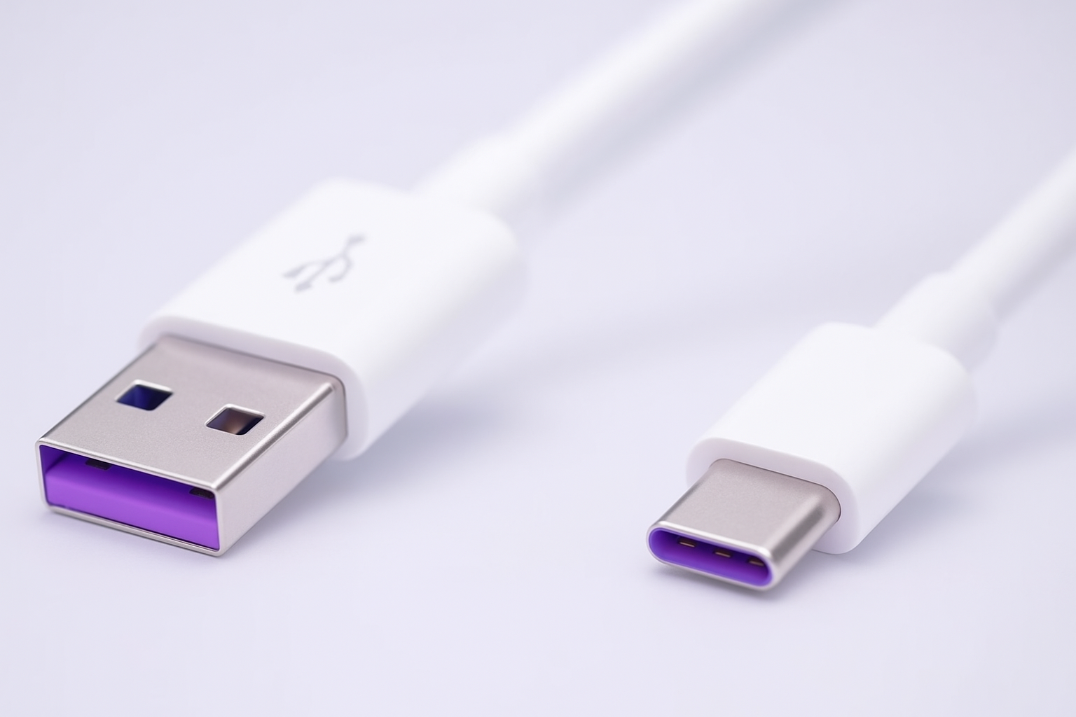 Los USB morados ofrecen una carga más rápida y eficiente para tus dispositivos. Foto: Ilustración.