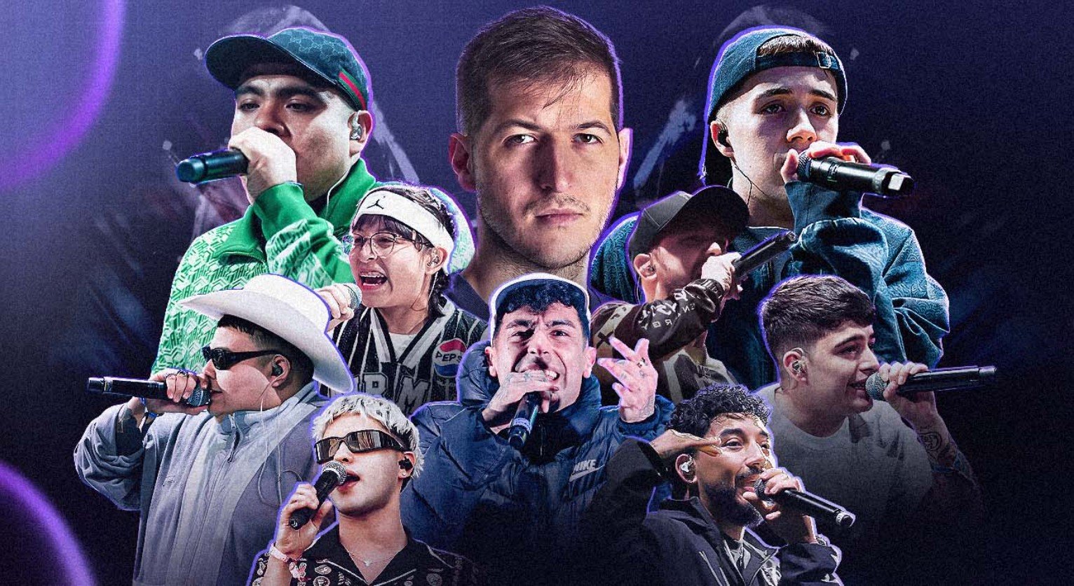 El 9 de diciembre de 2025, El Salvador será sede de la FMS World Series, el evento más esperado del freestyle global. 10 leyendas del rap improvisado, se enfrentarán en el Gimnasio Adolfo Pineda. Conoce aquí a los participantes y sus trayectorias. Foto: FMS.