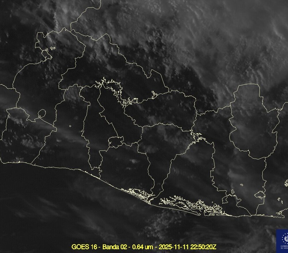 El MARN pronostica cielo nublado y vientos de hasta 70 km/h en zonas altas del país. Se recomienda tomar precauciones. Foto: @MedioAmbienteSV