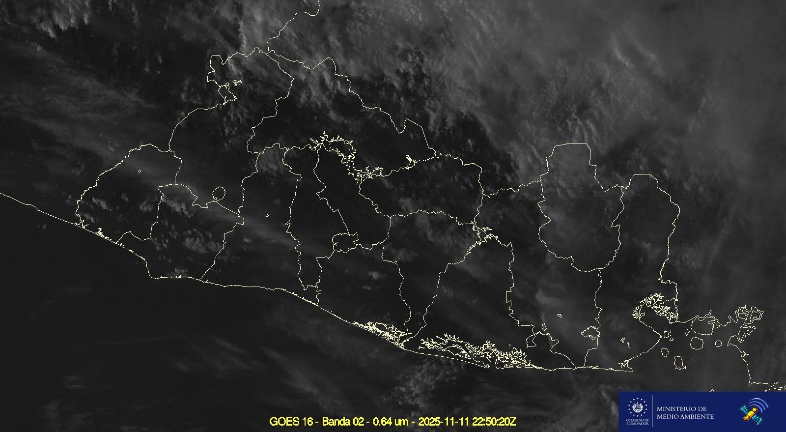 El MARN pronostica cielo nublado y vientos de hasta 70 km/h en zonas altas del país. Se recomienda tomar precauciones. Foto: @MedioAmbienteSV
