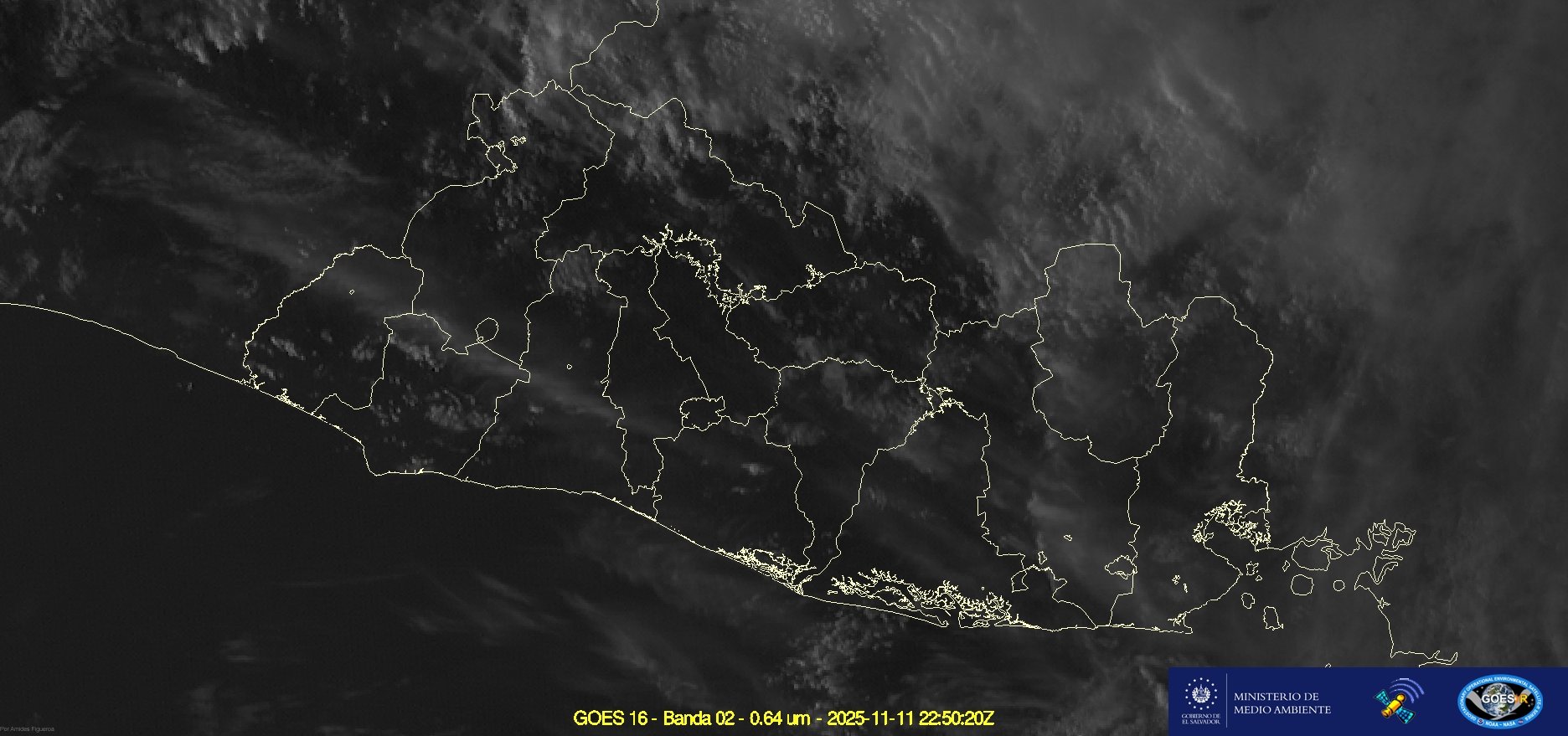 El MARN pronostica cielo nublado y vientos de hasta 70 km/h en zonas altas del país. Se recomienda tomar precauciones. Foto: @MedioAmbienteSV