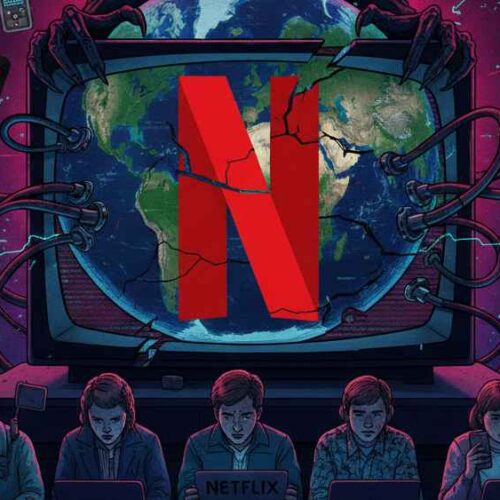El estreno de Stranger Things 5 paralizó el streaming global. Millones de fans saturaron la plataforma, provocando una caída histórica. Analizamos las fallas técnicas y el caos viral que convirtió el "Netflix caído" en el meme del año. Ilustración IA