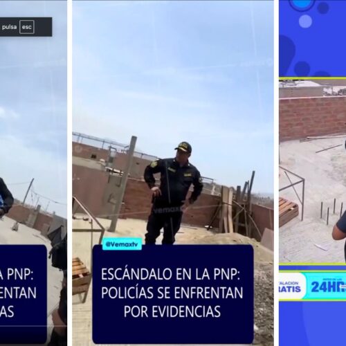 Oficiales de la PNP discuten por evidencias incautadas en un video viral. El caso reaviva el debate sobre la corrupción en la institución. Captura de pantalla