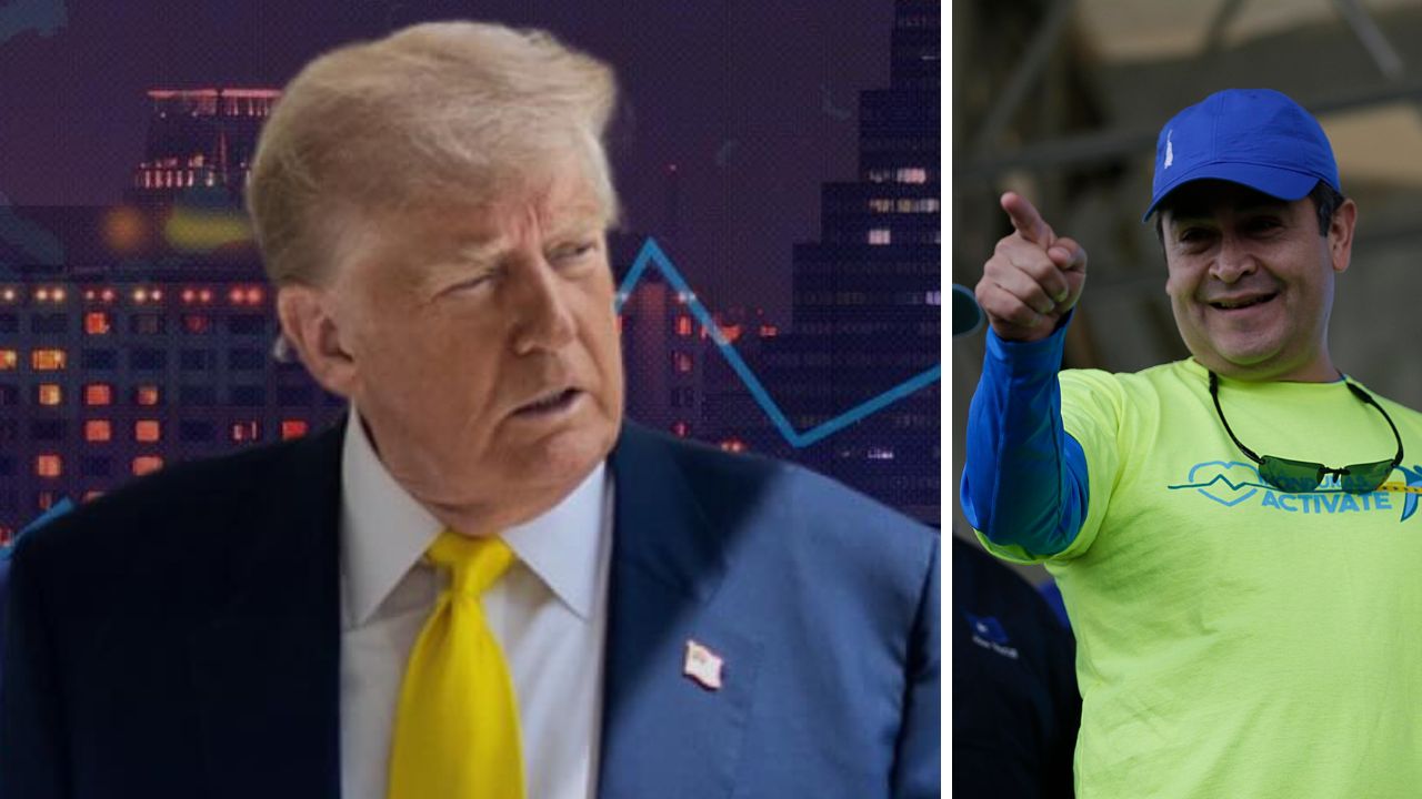 Donald Trump ha anunciado que indultará al expresidente hondureño Juan Orlando Hernández (JOH), condenado a 45 años por narcotráfico en EE. UU. El anuncio, que lo relaciona con las elecciones en Honduras, ha generado controversia. Foto: Archivo