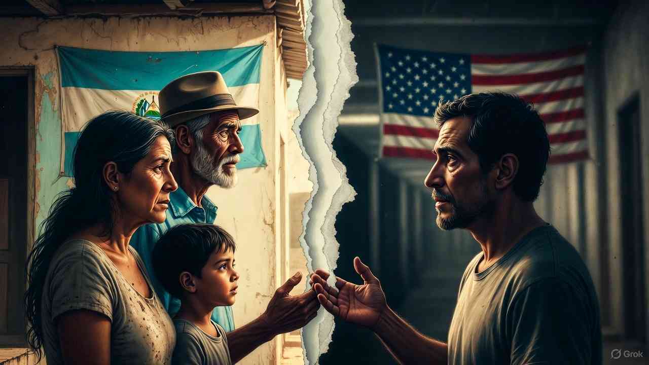 El Departamento de Seguridad Nacional (DHS) de EE.UU. puso fin a los programas de parole de reunificación familiar para ciudadanos de El Salvador y otros seis países. Ilustración IA