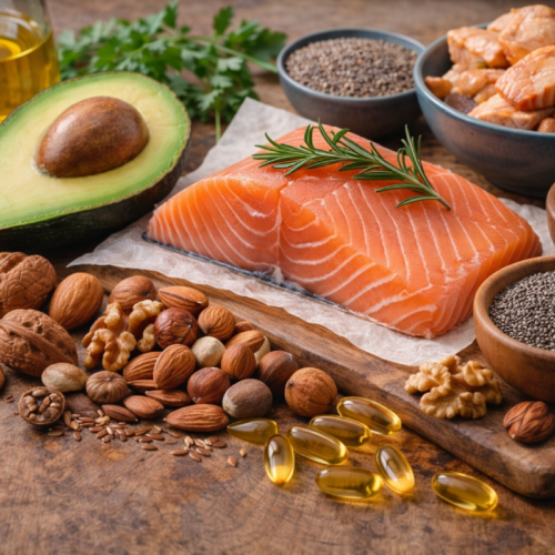 Expertos en nutrición destacan el papel vital de los ácidos grasos esenciales para el cerebro, el corazón y el desarrollo fetal. ¡Inclúyelos en tu dieta!. Foto: Ilustración.