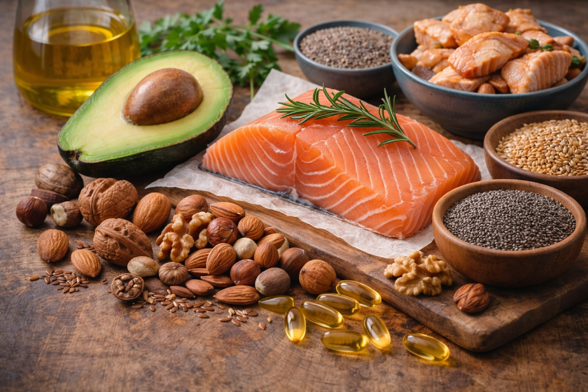 Expertos en nutrición destacan el papel vital de los ácidos grasos esenciales para el cerebro, el corazón y el desarrollo fetal. ¡Inclúyelos en tu dieta!. Foto: Ilustración.