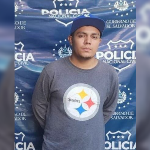 Saúl Choto Rosa, miembro de la clica San Cocos Locos Salvatruchos, fue detenido tras intentar evadir la justicia huyendo a Guatemala y regresar a amenazar a la población. Foto: PNCSV.