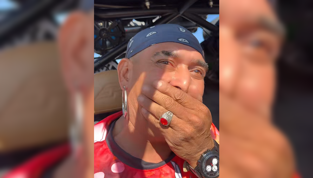 El Hermano Fausto subestimó la potencia de un Polaris turbo, pero al acelerar, su reacción de susto y sorpresa se volvió viral. "¡Coma mierda, sí jalaba!", gritó el tiktoker, quien pensó que el vehículo era una "tortuga". Foto: @hermanofausto.