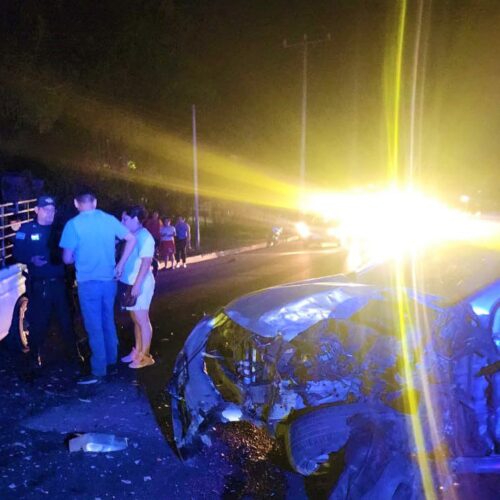 La PNC verificó dos eventos de Siniestro Vial en las últimas horas: un atropello fatal en San Miguel y un choque con tres heridos en La Paz. Foto: PNCSV.