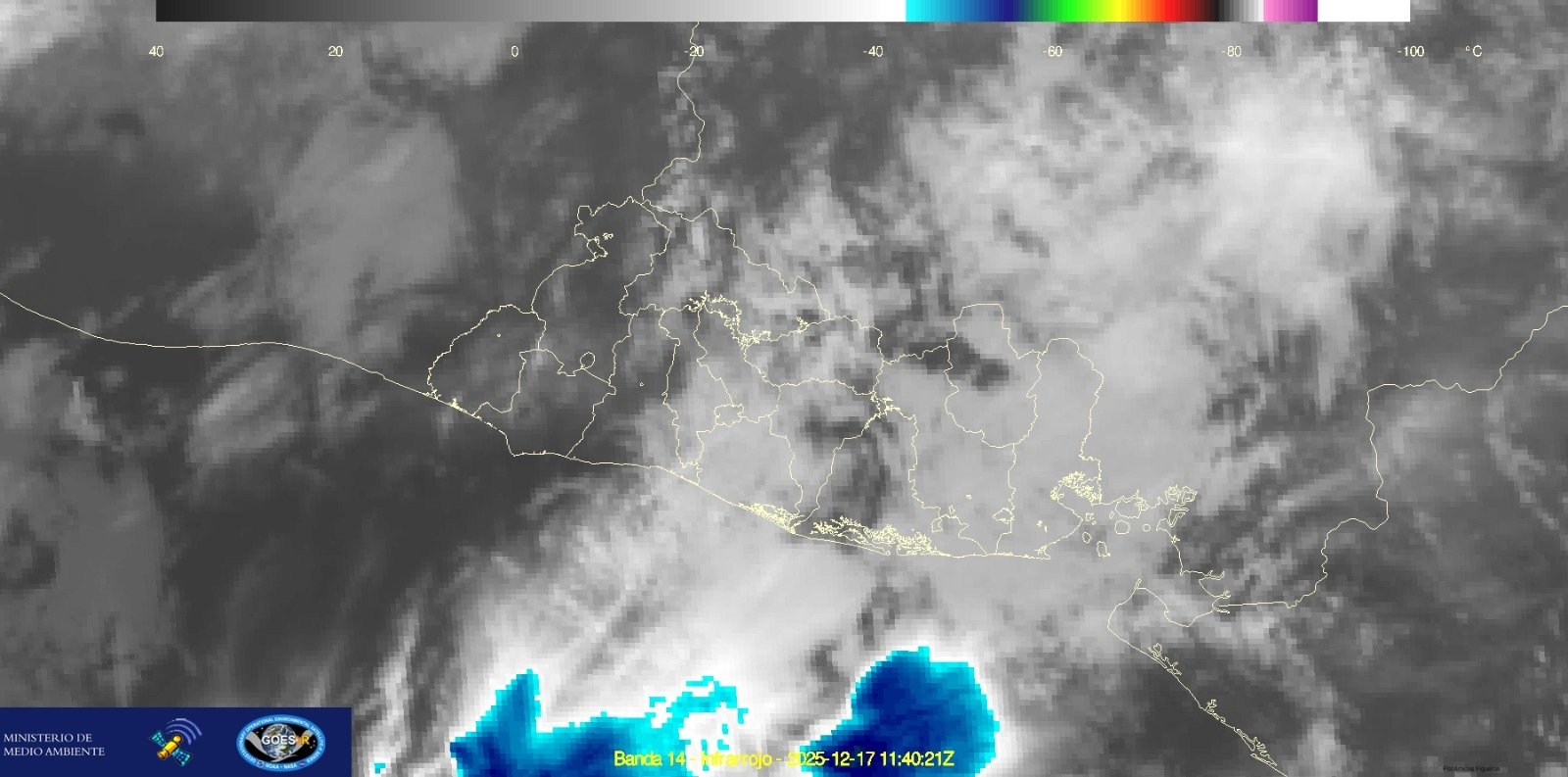 El MARN informa que este 17 de diciembre prevalecerá la Nubosidad parcial en todo el país, sin probabilidad de lluvias durante la mañana. Foto: @MedioAmbienteSV