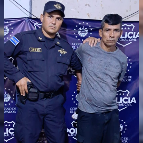 La Policía Nacional Civil (PNC) capturó a Miguel Ángel Sánchez Chávez, de 50 años, acusado de asesinar a un hombre de 28 años en Santa Isabel Ishuatán, Sonsonate, tras una discusión por bebidas alcohólicas. Foto: PNCSV.