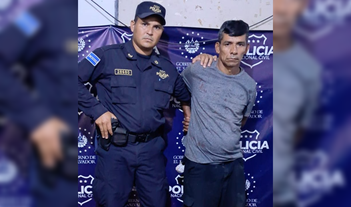 La Policía Nacional Civil (PNC) capturó a Miguel Ángel Sánchez Chávez, de 50 años, acusado de asesinar a un hombre de 28 años en Santa Isabel Ishuatán, Sonsonate, tras una discusión por bebidas alcohólicas. Foto: PNCSV.