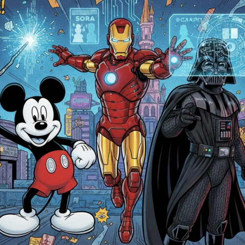 Disney y OpenAI firmaron un acuerdo multimillonario para llevar más de 200 personajes de Marvel, Pixar, Star Wars y Disney a ChatGPT y Sora, transformando la creación de contenido. Foto: Ilustración.