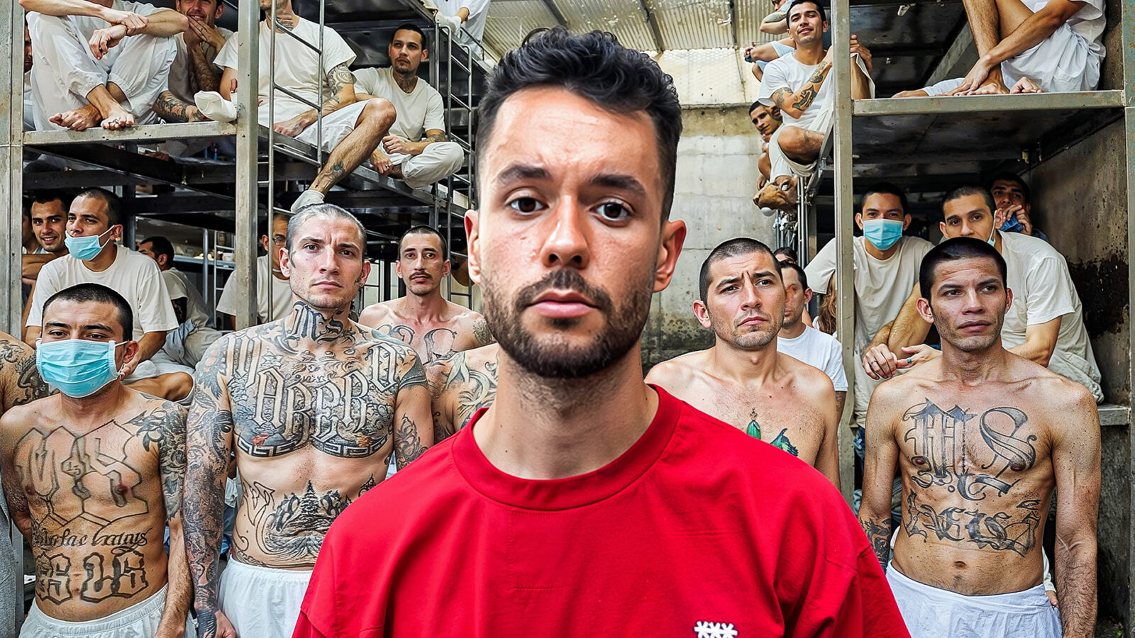 Una mirada interna al riguroso protocolo de seguridad y la realidad carcelaria dentro del CECOT, el penal de máxima seguridad más grande de la región. Foto: @TheGrefg.