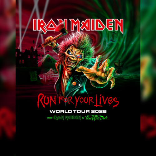 La legendaria banda Iron Maiden regresará a El Salvador el 5 de octubre de 2026 con su gira "Run For Your Lives" en el Estadio "Mágico" González. Foto: @IronMaiden